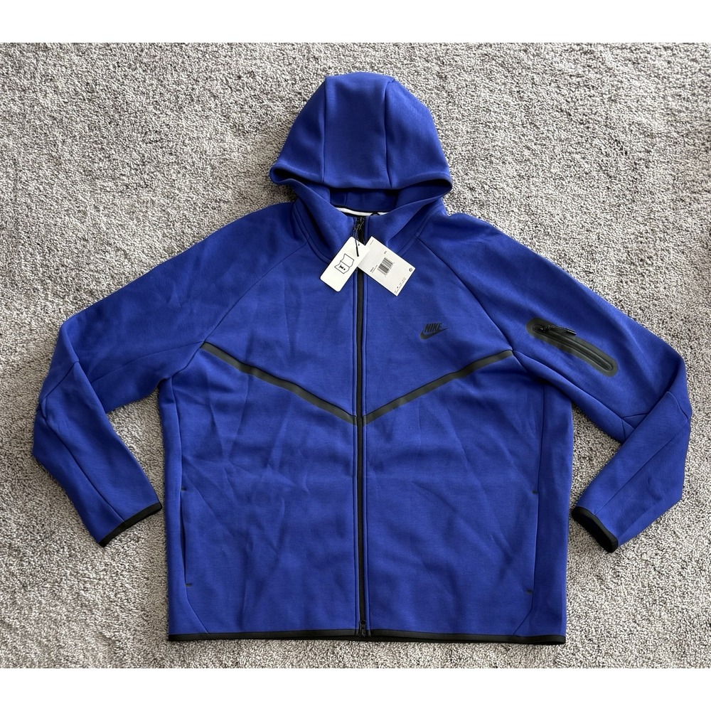 SAMPLE Nike Tech Fleece Windrunner Deep Night Black HV0949-539 Mens Size 3XL NEW